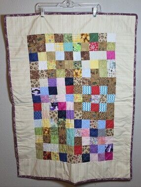 Handmade Patchwork Lap Quilt/Throw Blanket Sofa Throw